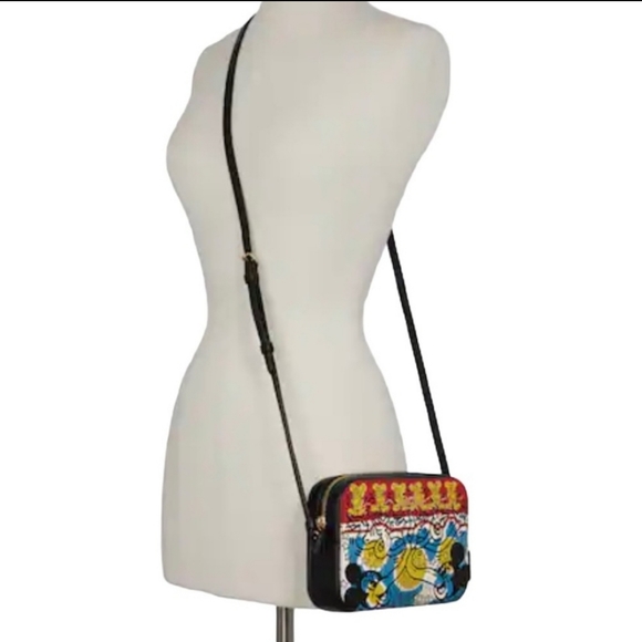 Disney Mickey Mouse X Keith Haring Mini Camera Bag. NWT - Picture 3 of 7